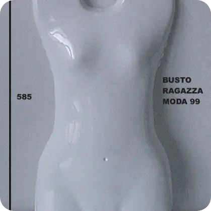 Busto portacostume modello Ragazza Moda 99 in plastica termoformata – produzione Seriplast