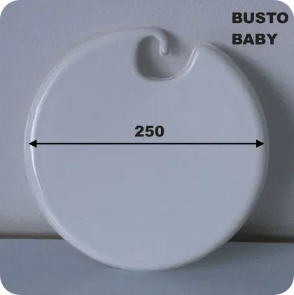 Busto portacostume modello Baby diametro 250 mm in plastica termoformata – Seriplast
